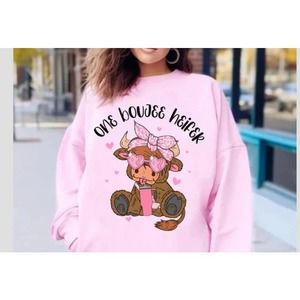 Boujee Heifer- Full Color- Screen Print Transfer-Heat Transfer